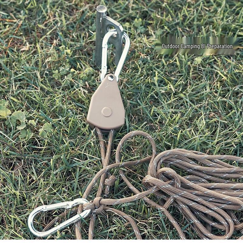 Регулируемый набор ветровых веревок для кемпинга с металлической трещоткой