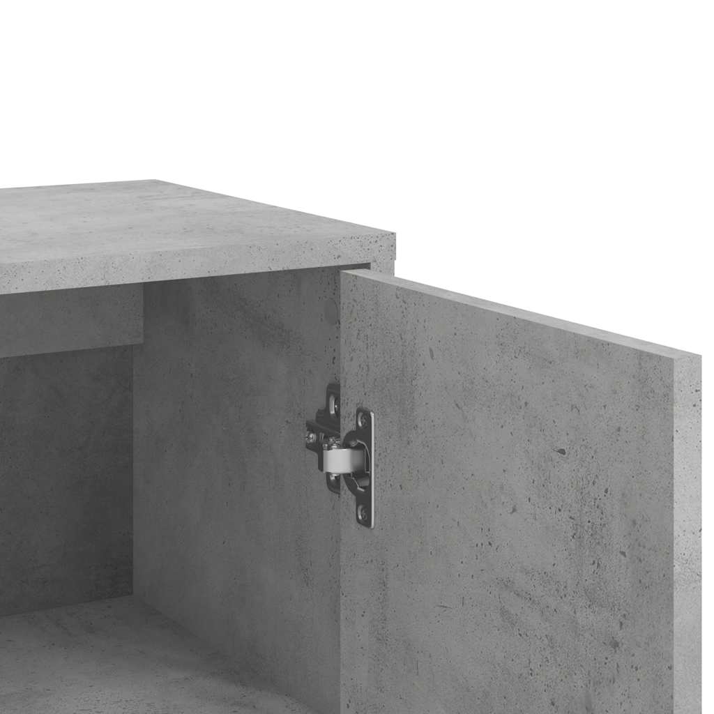 Vidaxl Szafka, Szarość Betonu, 60X31X84 Cm, Materiał Drewnopochodny