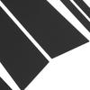 6PCS Pillar Post Trim Kit Tough PC Door Window Pillar Post Glossy Black Cover Replacement for Acura
