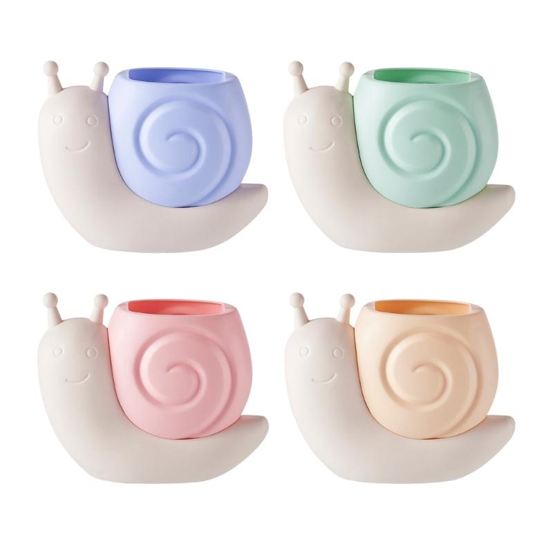 Schreibtischorganizer aus Kunststoff Cartoon Schneckenform Stiftehalter für Kinder Studium Schule Bürobedarf