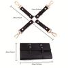 13pcs BDSM Bondage Fun Set For Adult Restraint, Leather Handcuffs, Ankle Cuffs, Eye Mask, Mouth Plugs Ball Gag For Couples Flirting Sex Toys