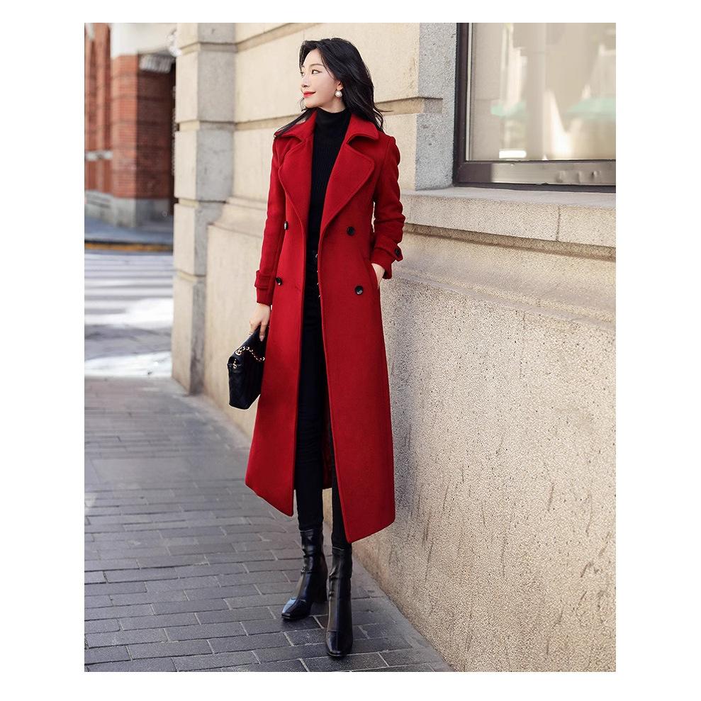 

Заказать утолщенное шерстяное женское пальто удлиненное пальто S