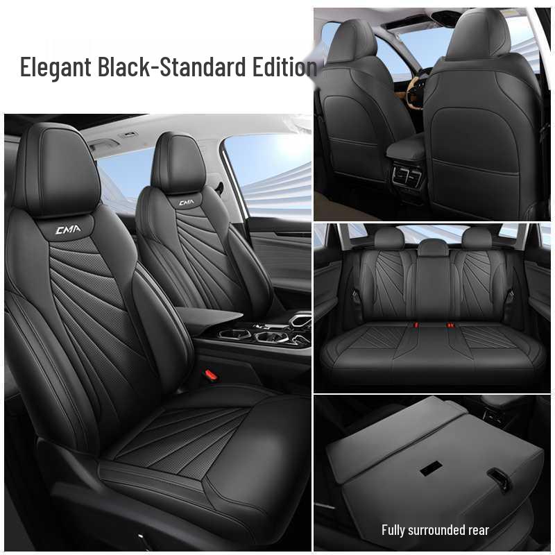 Breathable Perforated Leather Seat Covers for 23-25 Geely Boyue L – Full Coverage, Four-Season Use