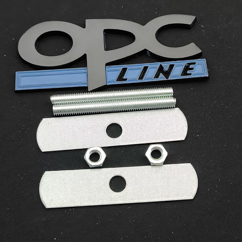 3D Metal Logo OPC Car Grille Emblem Badge Rear Sticker For Opel Astra G H J K Corsa D Zafira B Insignia Mokka Regal Accessories