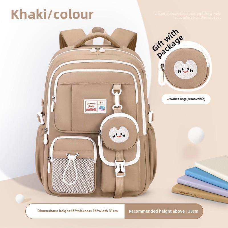 Schooltassen met portemonnee Middelbare School Meisjes Niche Ins Stijl Rugzakken 2026 Nieuw Basisschool Nylon waterdicht Schooltassen mochilas
