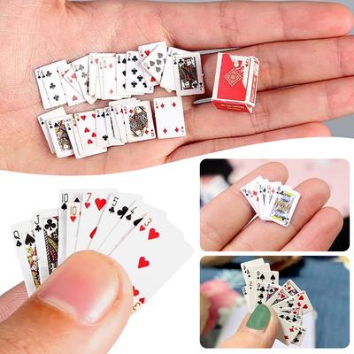 Přenosné Mini Hrací Karty Pokerové Žetony Průhledné Hrací Karty Pro Rodinnou Hru Večírek Vtipné Podváděcí Rekvizity Domácí Pracovna Barový Doplněk