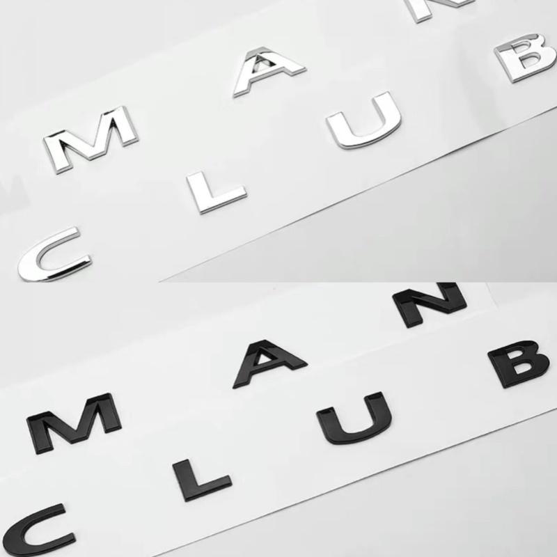 3d ABS Black Car Letters Clubman Logo Trunk Emblem Badge Decal For Cooper S F54 R55 R 55 JCW Clubman Sticker Accessories