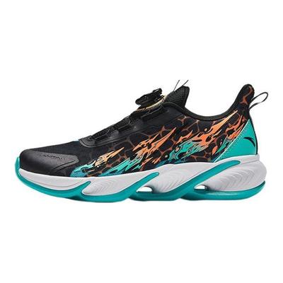 Kinder Rote Flamme 3.0 Abriebfeste Low-Top Laufschuhe Kinder Sneaker Schwarz Grün 312335511-3