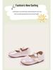 Scarpe Basse Princess con Fiocco in Pelle Primavera 2026 - Suola Morbida & Punta Tonda per Bambini Piccoli