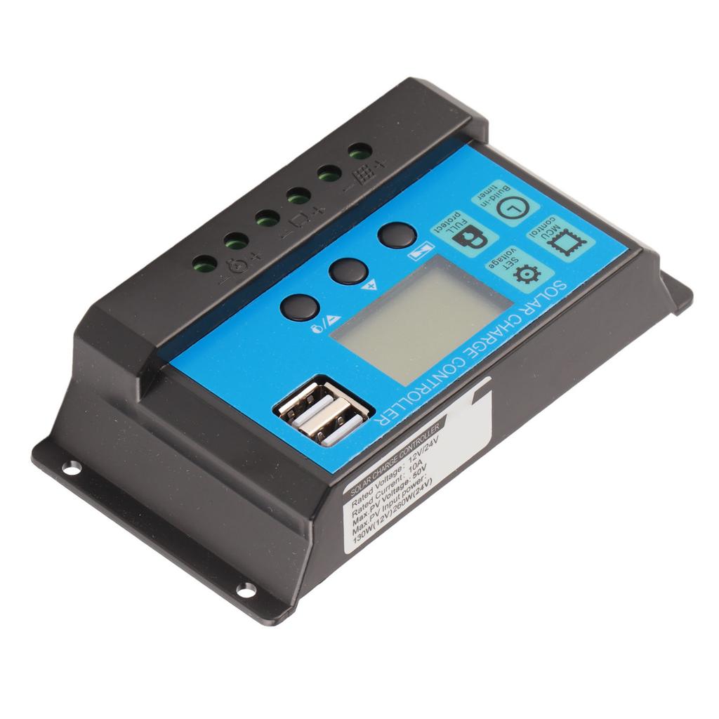 PWM Solar Panel Controller LCD Display Smart Charge Discharge Controller for LCD Street Light 12V