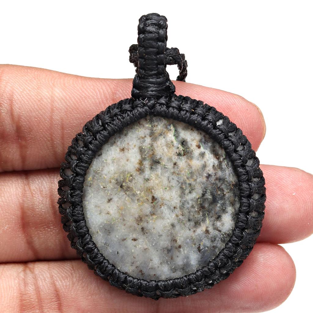 Jasper Macrame Handmade Necklace Gemstone Jewelry Thread 20-36''Ad Pendant