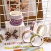 Qianmo Washi Tape Pack 5 Rolls Aesthetic Decorative Adhesive Tape for Journal Stickers DIY Supplies Bulk