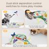 Hide And Seek Cat Toy Interactive Automatic Play Toy with Butterfly Wand And Moving Concealed Feather Kitten Exercise Hunting Game