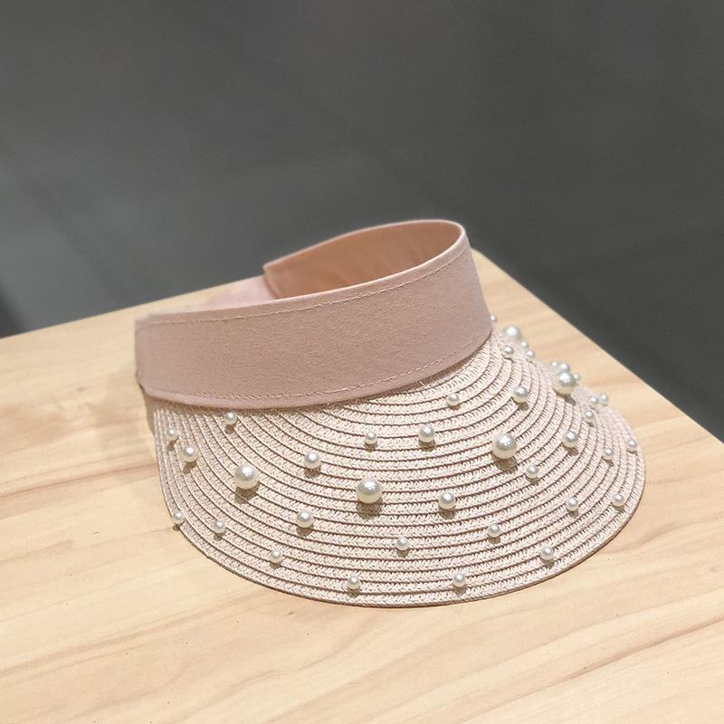 Style Versatile Hat Straw Woven Elegant Womens Outdoor Sunshade Hatscaps