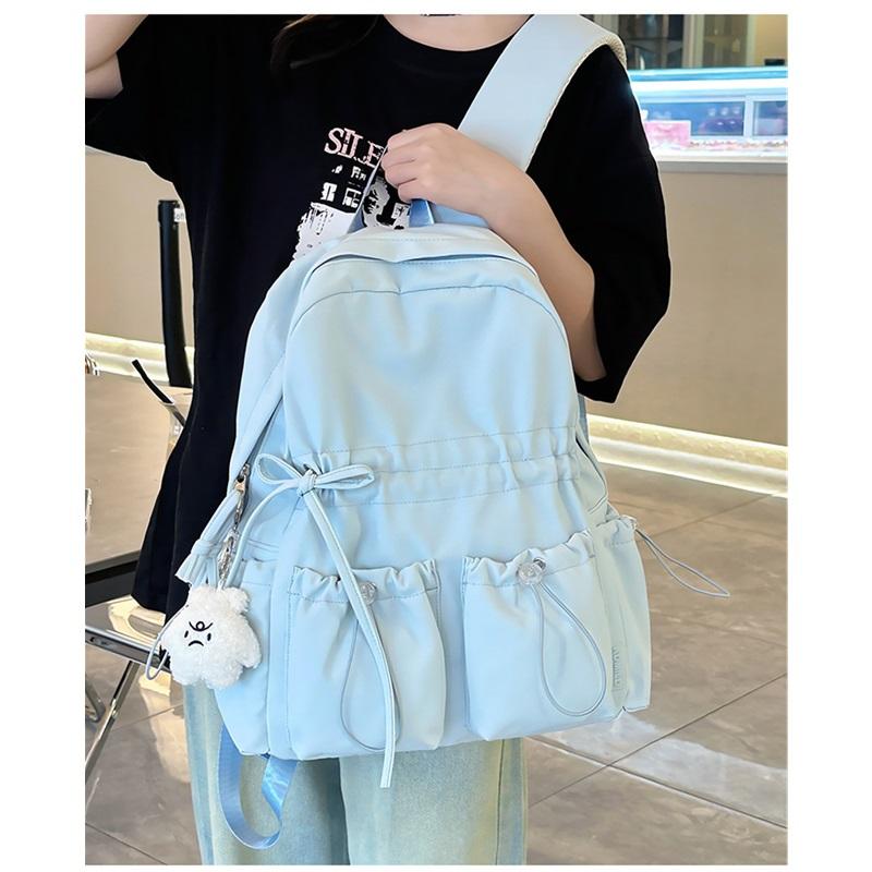 Large Capacity Schoolbag Female Junior High School Students Cute Bow High School Backpack Female Students High Value College Backpack
