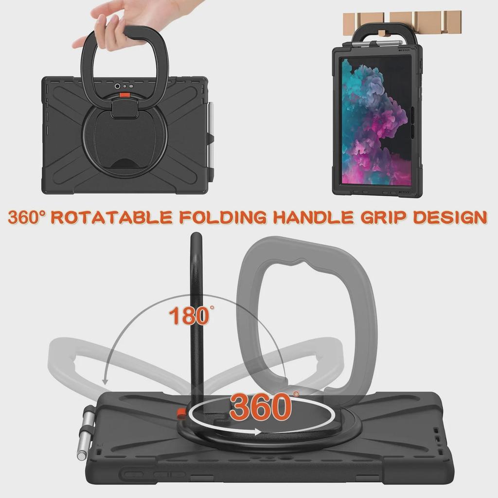 Cover protettiva in silicone per Microsoft Surface Pro 4-7+, montabile a parete.