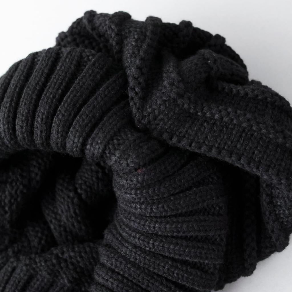 AVIREX Chunky Brimmed Knit Loose Knit Newsboy Cap for Men and Black Cap, Fit, Women, Winter,