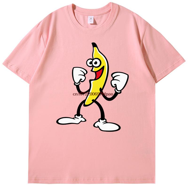 Happy Banana Fashion Graphic T Shirts Summer Tees Tops Cotton New Shirts And Tshirts Unisex Breathable Printing T Shirt
