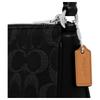 Coach Nolita 19 Presbyopie Mahjong Tasche Baumwolle und Rindsleder Unterarm Schultertasche Klein Damen Schwarz