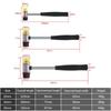 25mm / 30mm / 35mm / 40mm Rubber Double Faced Work Glazing Window Beads Hammer Nylon Head Mallet DIY Hand Tool