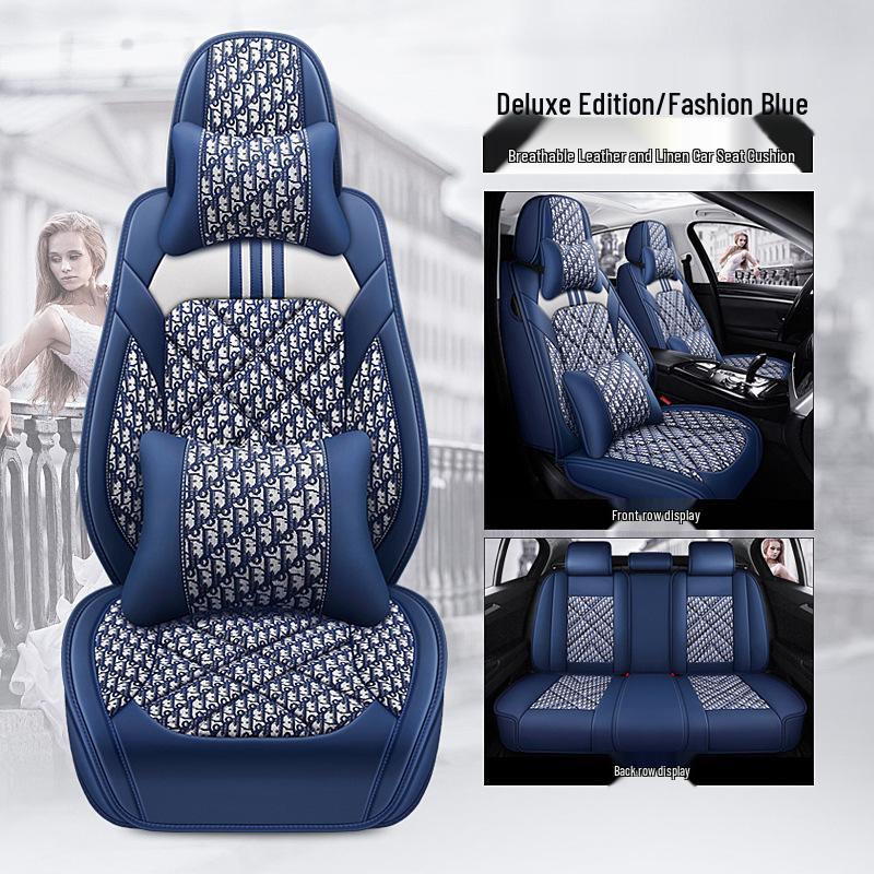 Five-Seat Full Wrap Universal Car Seat Cushion Cover for All Seasons