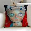 classic artist Hikari Shimoda Cushion Cover Soft  EasyWash Pillow Case  Versatile for Couch Bed Travel and Office