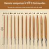 Bamboo & Stainless Steel Circular Knitting Needles - Handmade Tools for Sweater, Yarn, Crochet, and Straight Needles.
