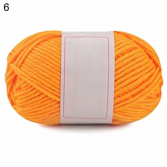 1 Roll DIY Skin-frendly Knitting Cotton Yarn Fiber Decorative Handmade Crochet Thread Clothing Accessories