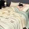 Summer Cool Feeling Ice Silk Summer Cool Quilt Four-Piece Machine Washable Summer Quilt Dormitory Single Quilt Core Double Air Conditioner Quilt