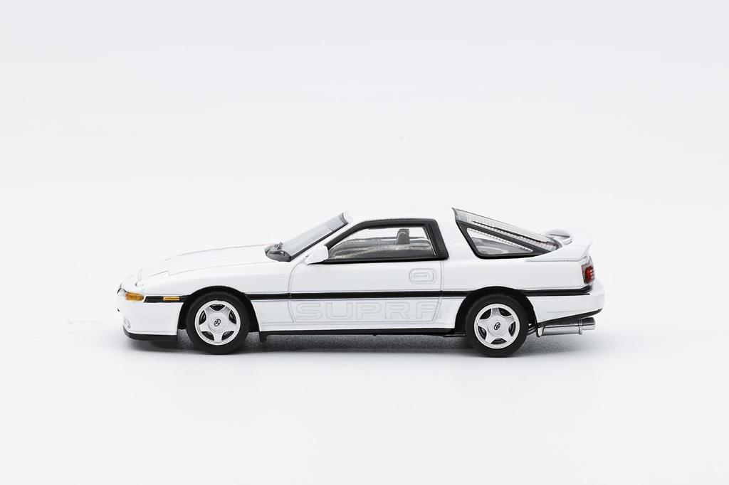 Diecast Team Toyota Supra White Finished Model 1/64 (A70) LL-033-250