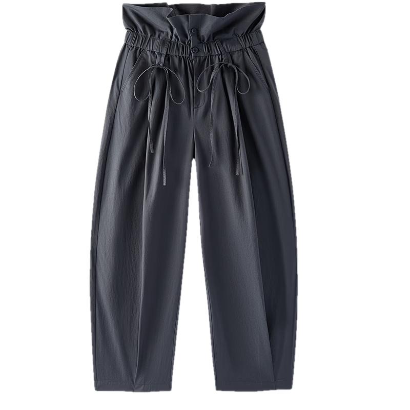 Semir Women s Retro Lace-Trim Loose Summer Pants XS