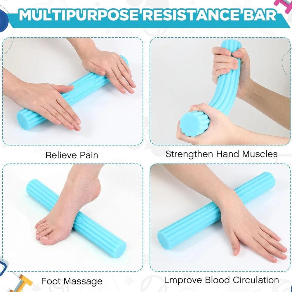 1Pcs Flex Therapy Bar Strengthener, Tennis Elbow Physical Therapy Bar, Resistance Bar for Golfers Elbow, Forearms Pain Relief