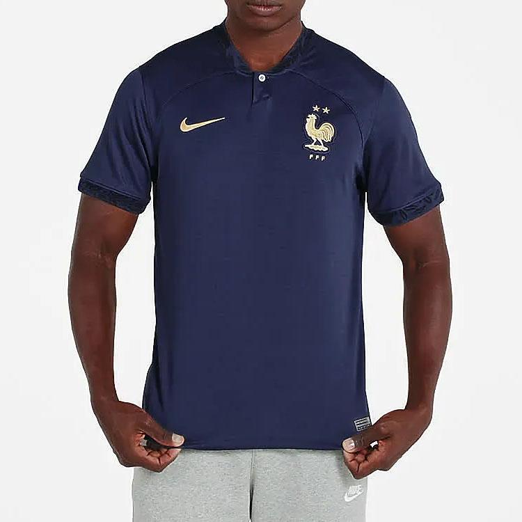 Nike France World Cup Home Shirt Blue Men Tops DN0690-410