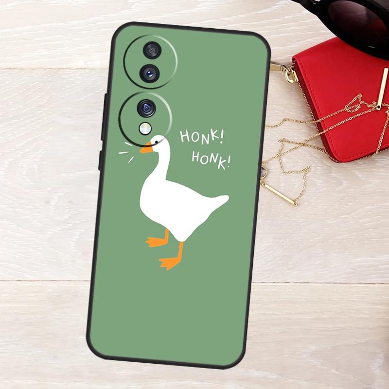 Funny Cartoon Duck Case For Honor Magic 8 5 6 7 Lite 50 70 90 200 400 Pro X8b X8c X9a X9b X9c X9d Win RT Cover