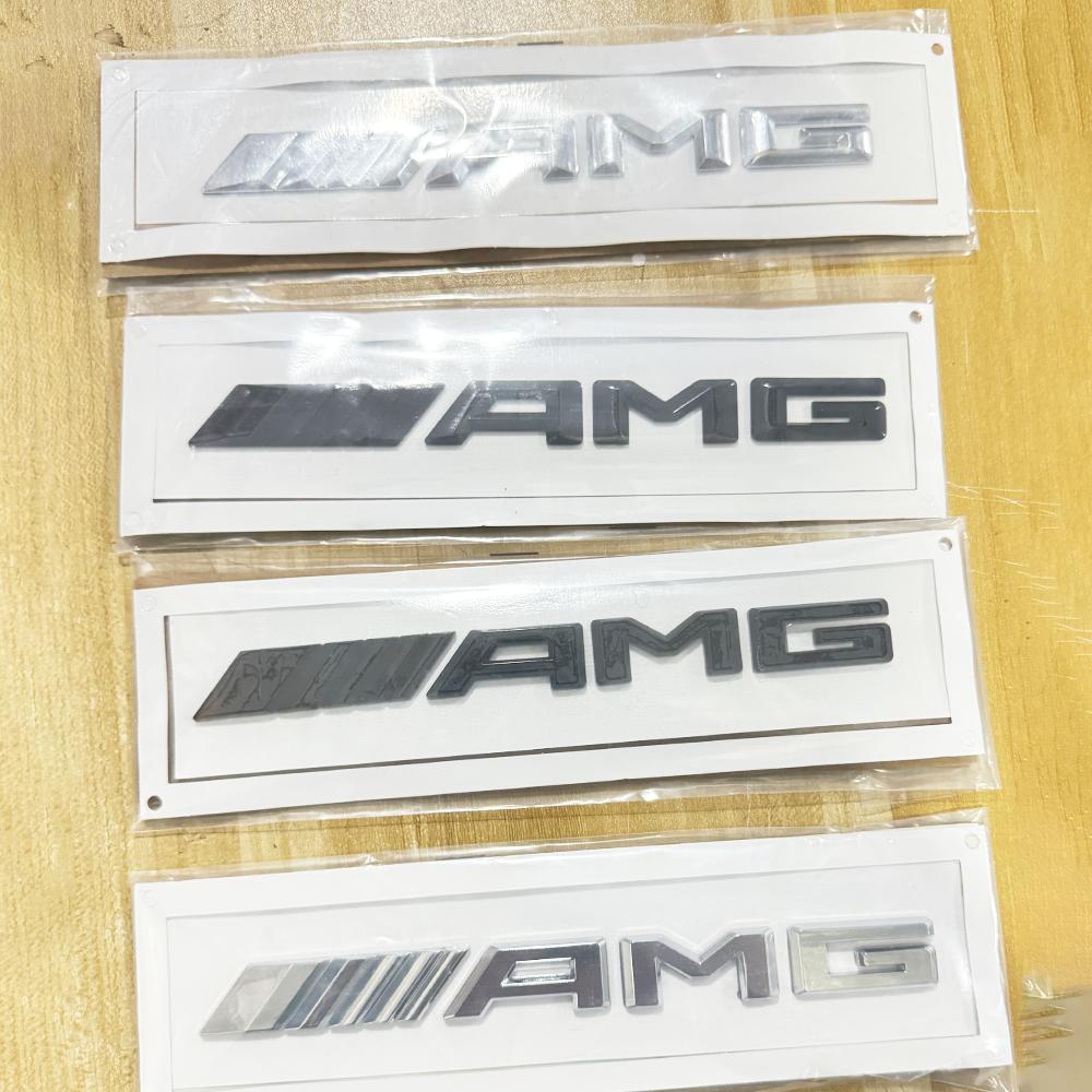 1pcs-zz-- 3D Car Rear Trunk Emblem, Decal Letters Sticker, Mercedes Benz AMG A B C E G CLA W211 W203 W204 W210 W124 Accessories,