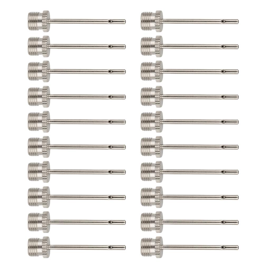 20Pcs Replacement Stainless Inflation Needles Inflatable Needles Universal Balls Air Pump Needles for Basketball Soccer