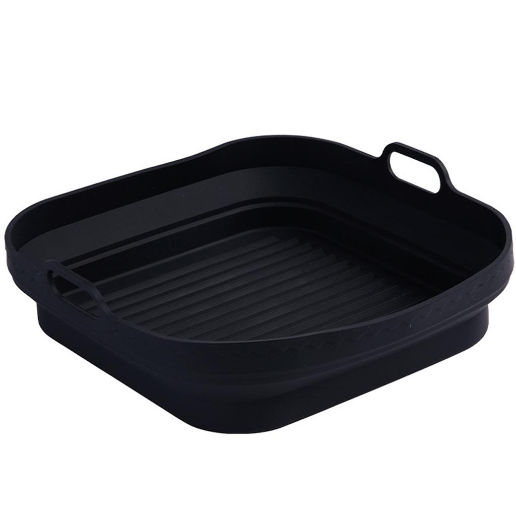 Foldable Silicone Air-Fryer Basket High Temperature Resistance Air-Fryer Pan Kitchen Supplies