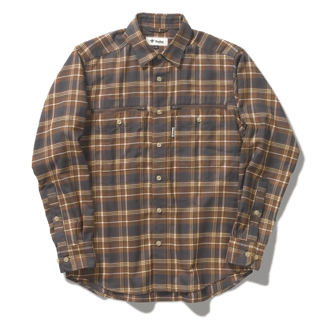 

Foxfire 5112207 Men s TS Zipper Shirt, Sweat-Wicking, Quick-Drying, Brown