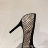 [New] French high heels femininity stiletto niche design bow rhinestone sexy celebrity stiletto