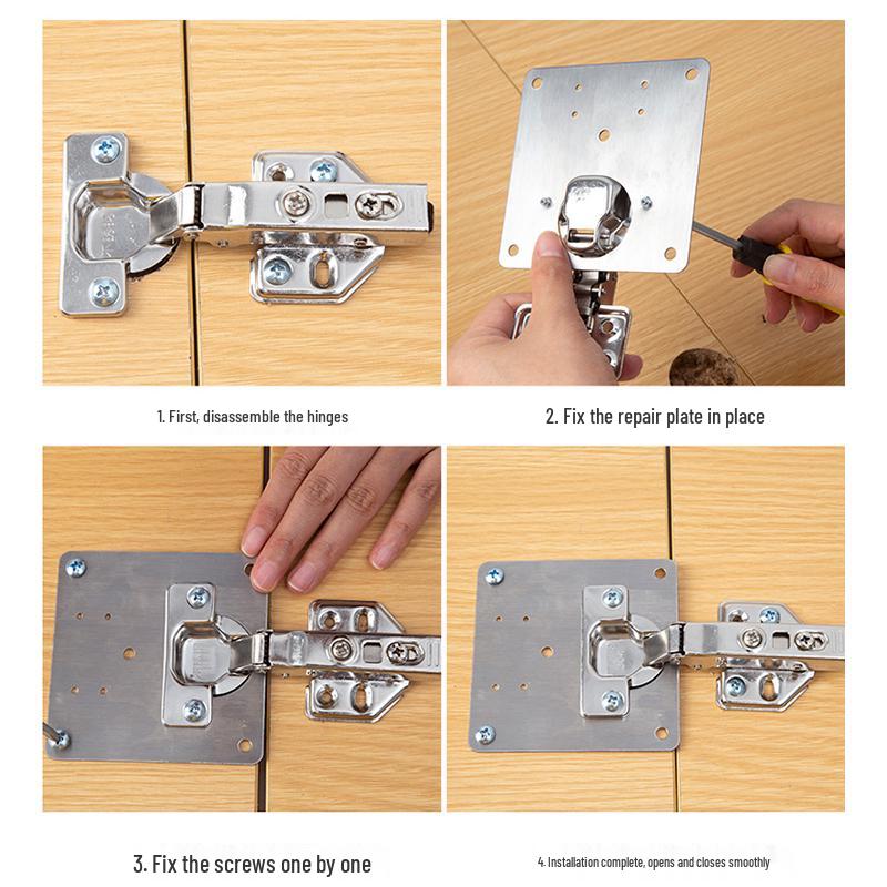 Stainless Steel Hinge Repair Plate for Cabinet and Cupboard Doors