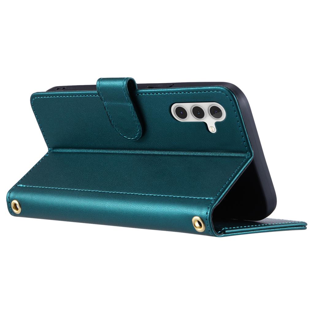 For Samsung Galaxy A34 5G Wallet Case Rhombus Leather Phone Cover Magnetic Clasp