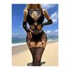Female Sexy Garter -looking Gloves Erotic Black Fantasy Body Socks