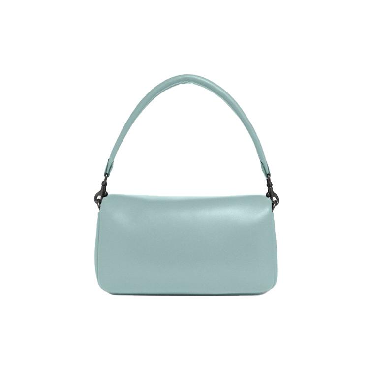 New COACH Tabby Leather Cloud Bag, Crossbody Underarm Pillow Bag, Shoulder Bag Women's Mint Green C0772-V5AQU