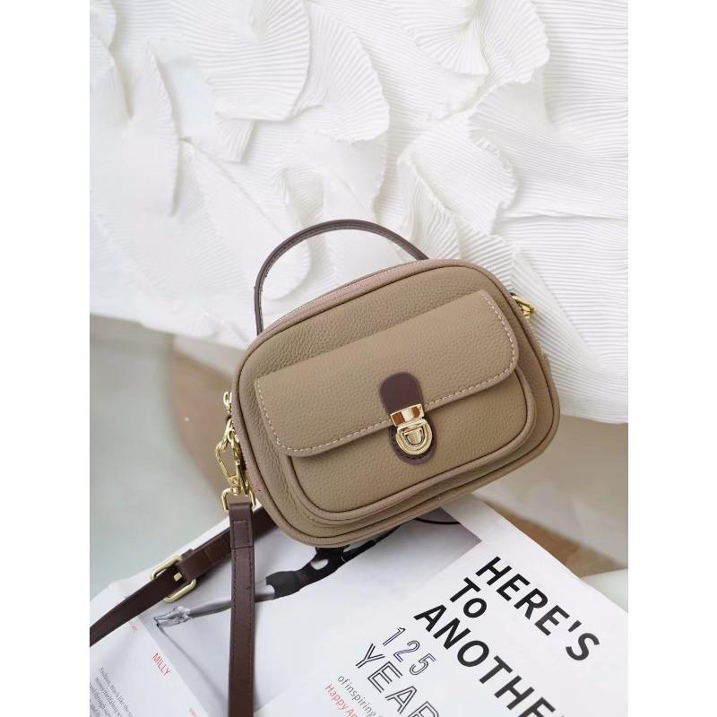 Nischendesign Kameratasche Echtes Leder Damen Kleine Quadratische Tasche Mode Erste Schicht Rindsleder Damentasche Umhängetasche Schultertasche