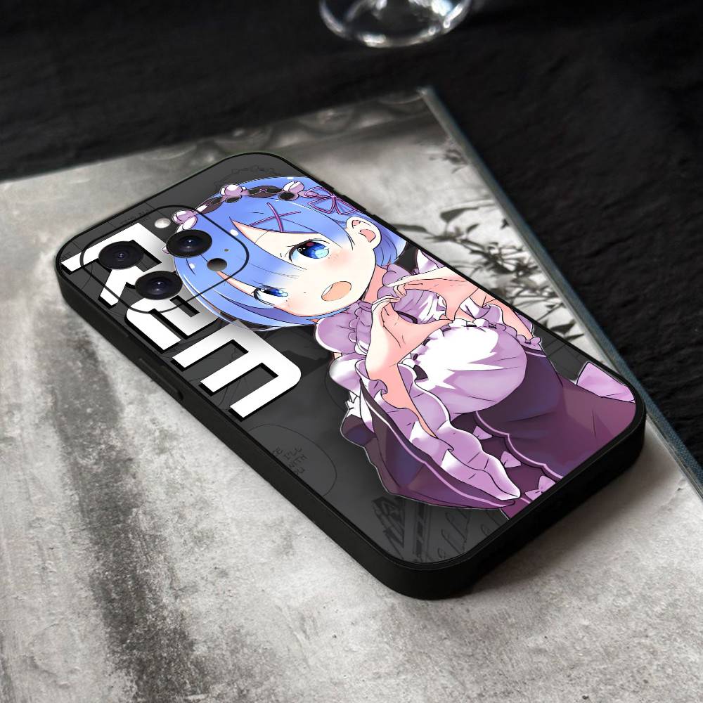 ReZero Rem Phone Case Silicone Soft For IPhone 17 Air 16 15 14 13 12 11 Plus Pro Max Plus