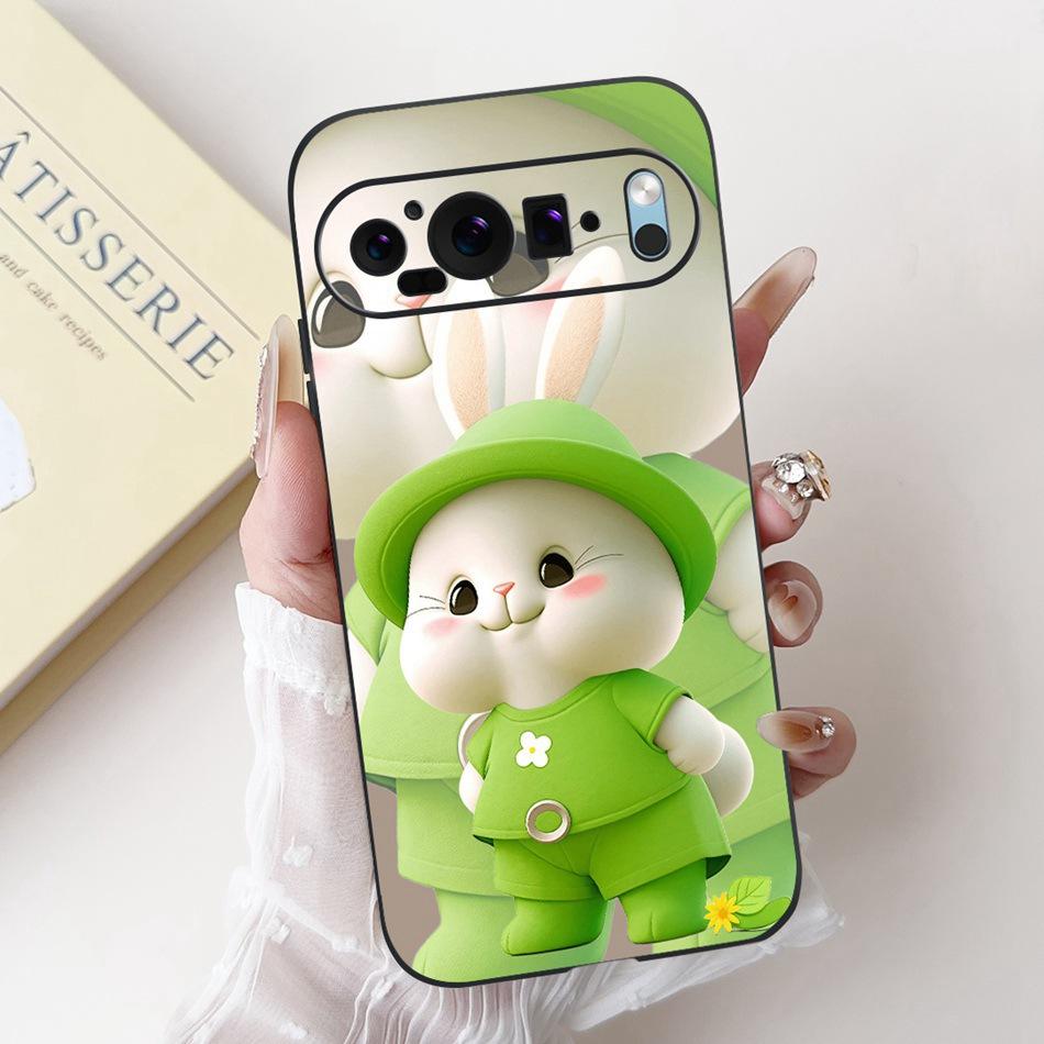 For Google Pixel 9 Pro 9A Pixel9 New Fashion Dusk Beach Painting Phone Case For Google Pixel9A 9 9Pro Black Silicone Soft Case
