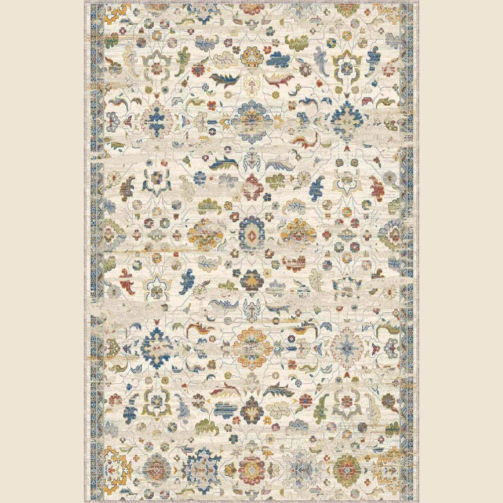Cream Classic Motif Rug, Washable Carpet, Kitchen Carpet, Living Room Carpet, Entrance Carpet, Area Rug