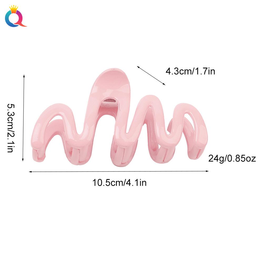 Colorful Grip Wavy Hair Clip Back of Head Clip Hair Clip Updo Shark Clip Hair Accessories