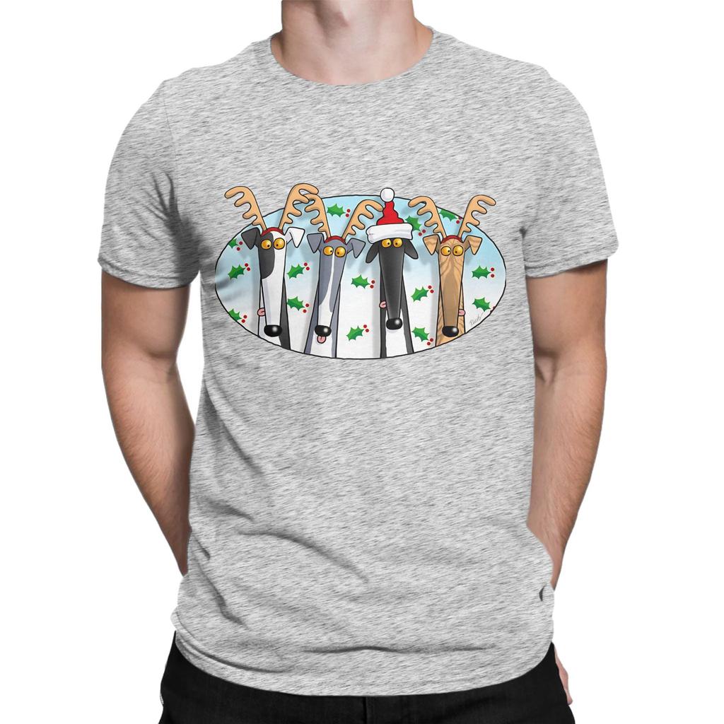 Greyhound Antlers Assorted Graphic 100 Cotton Tshirt Whippet Tops Tees For Unisex