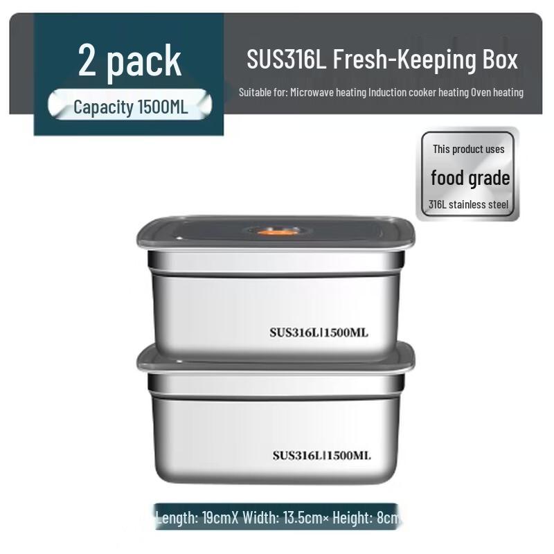 Mengzhang 316 Stainless Steel Sealed Food Storage Container